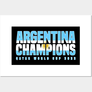 Argentina Champions World Cup 2022 Posters and Art